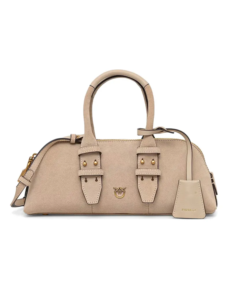 Pinko buckle-detail tote bag - Nude Nude