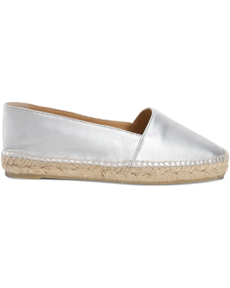Castañer Espadrilles im Metallic-Look - Silber Silber