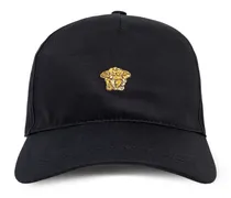 Baseballkappe mit Medusa-Stickerei - Schwarz