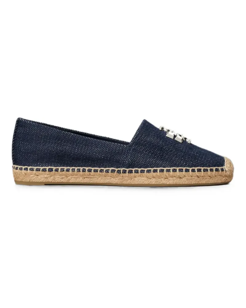 Tory Burch Eleanor Espadrilles mit Logo-Schild - Blau Blau
