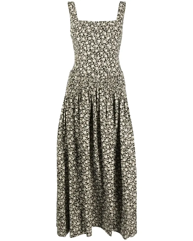 Tory Burch Ausgestelltes Kleid mit Blumen-Print - Nude Nude