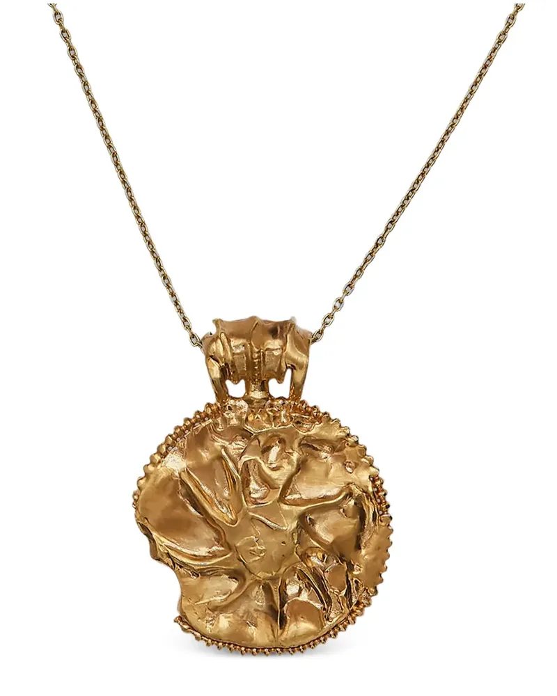 Alighieri the sun salutation medallion - Gold Gold