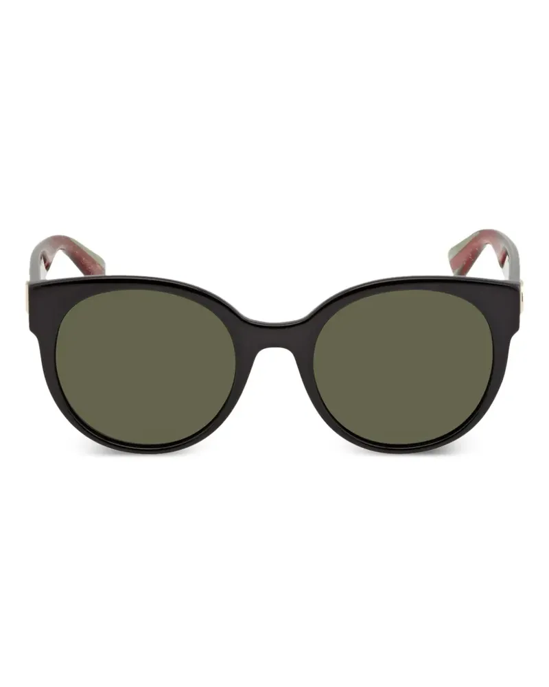 Gucci Interlocking G round-frame sunglasses - Schwarz Schwarz