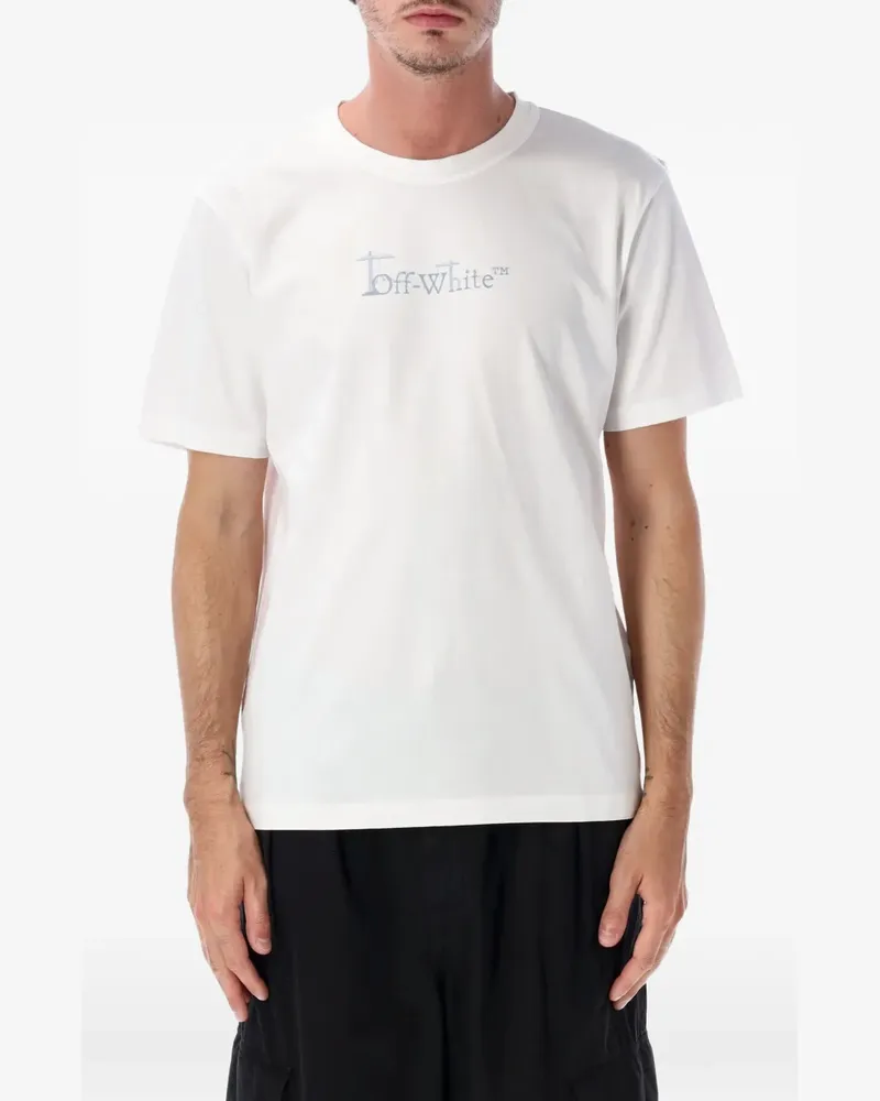 OFF-WHITE T-Shirt mit Logo-Print - Weiß Weiß