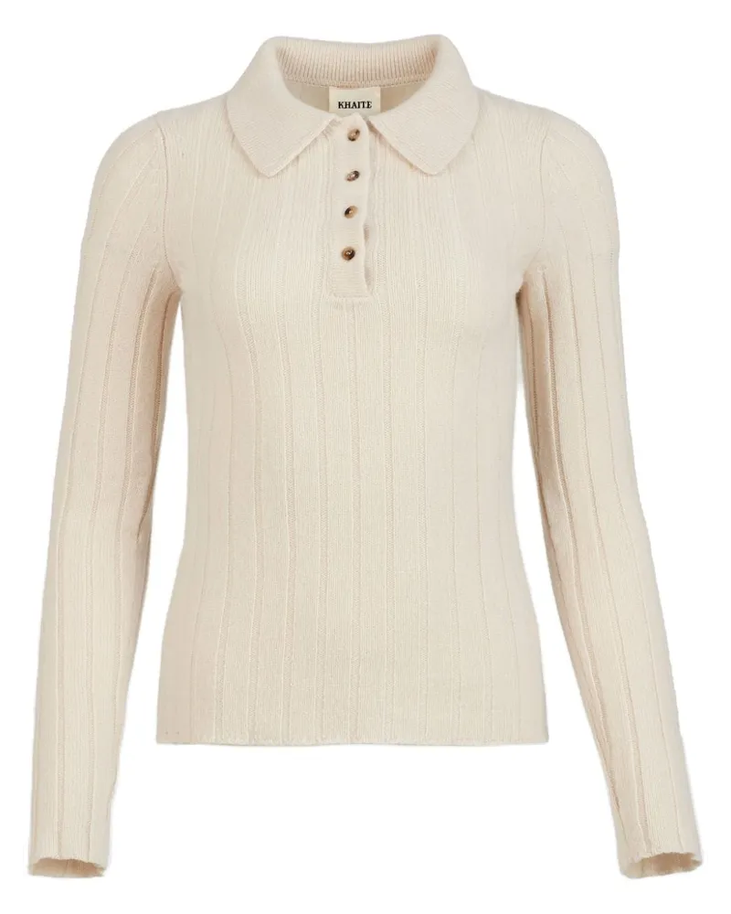 KHAITE The Hans Kaschmirpullover Nude