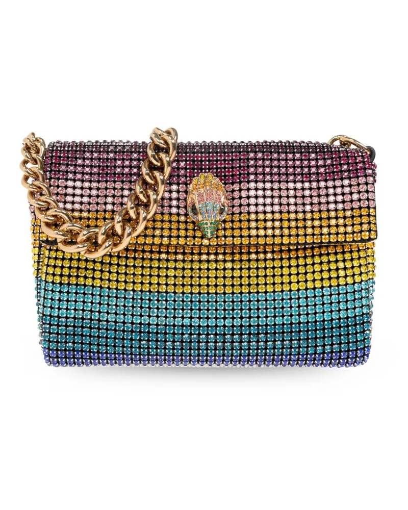 Kurt Geiger Kleine Party Schultertasche mit Kristallen - Blau Blau