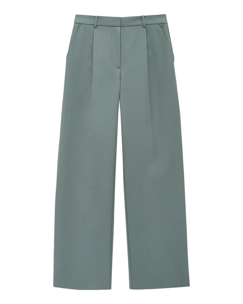 Anine Bing Trent pleated trousers - Grün Grün