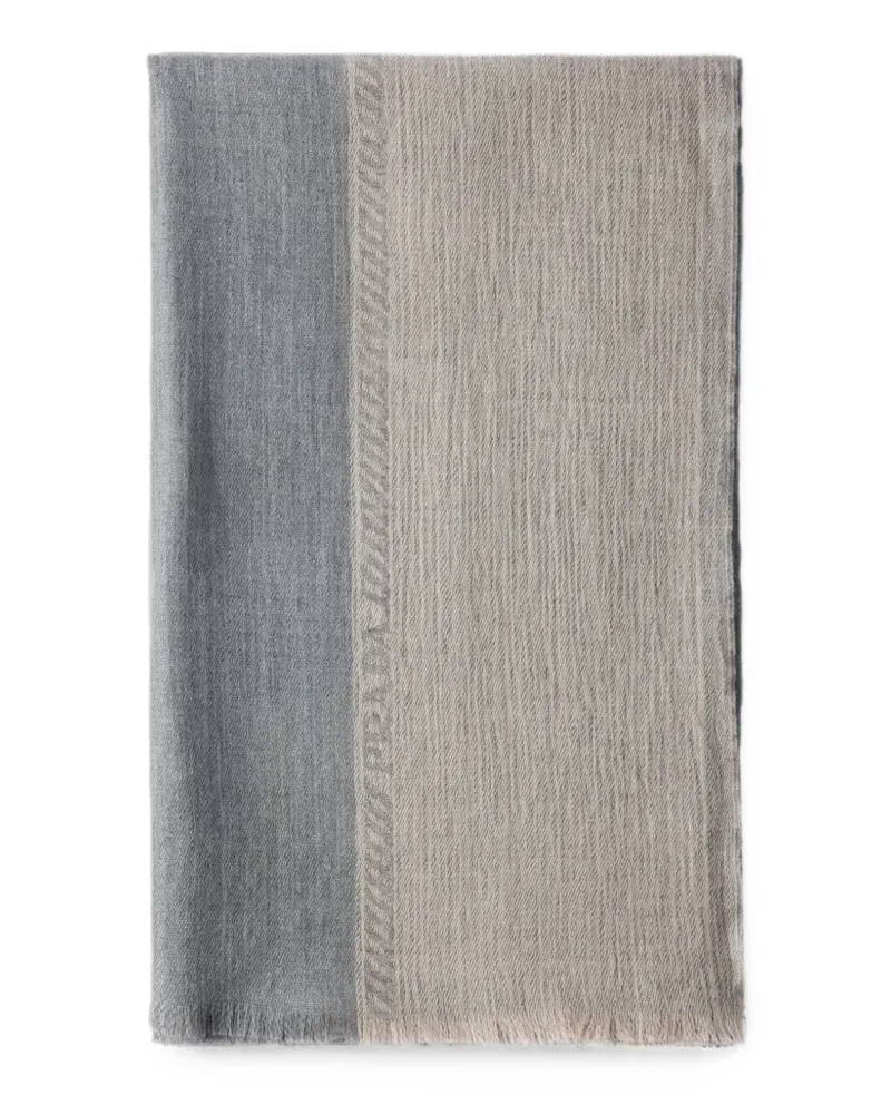 Prada Stola aus Wolle und Seide - Grau Grau