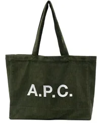 A.P.C. Diane Schultertasche aus Cord Grün