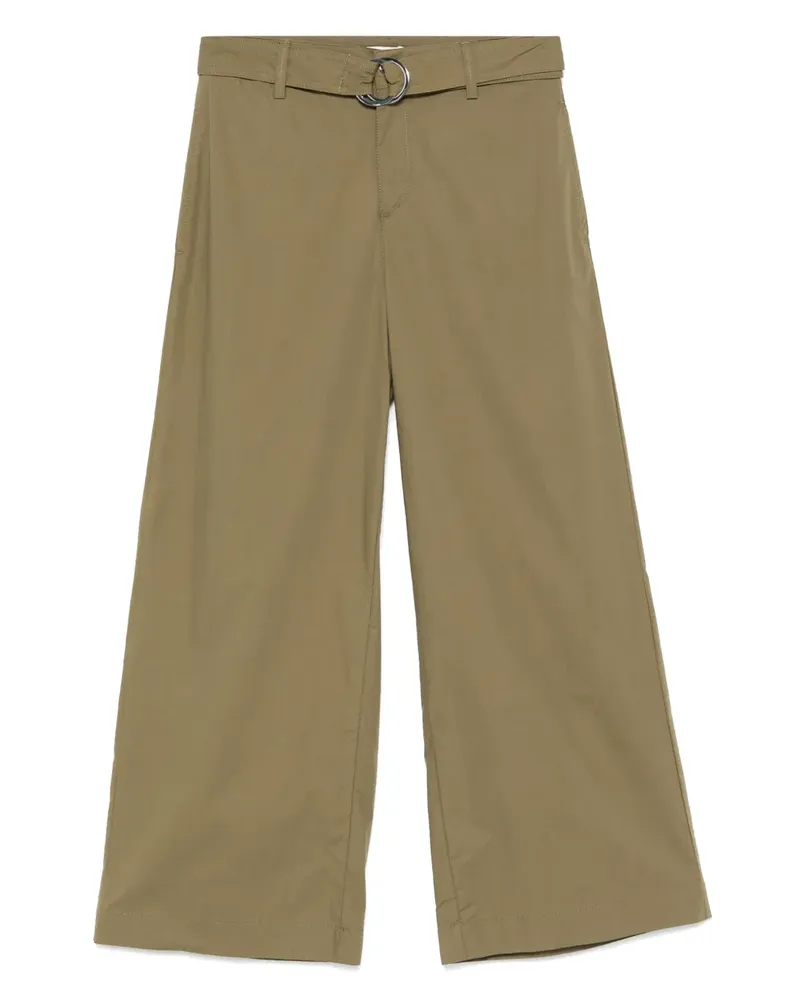 Liu Jo Klassische Cropped-Hose - Grün Grün