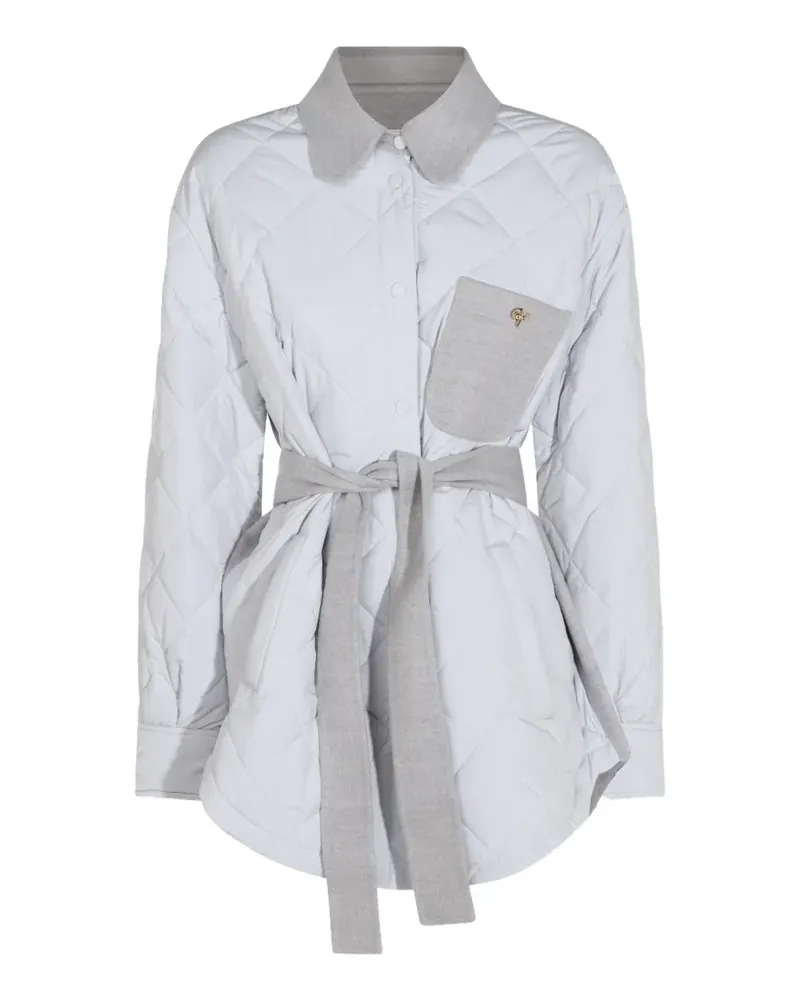 Fabiana Filippi Jacke mit gesteppten Einsätzen - Grau Grau