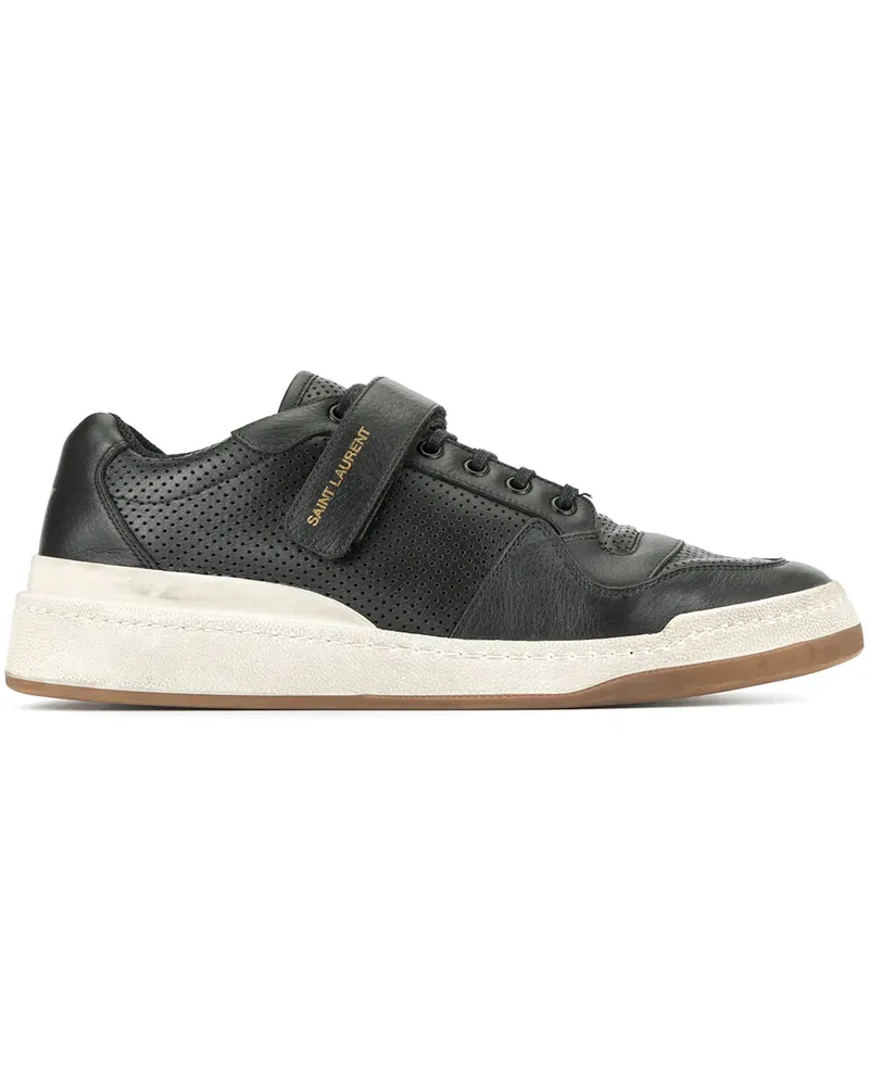 Saint Laurent SL24' Sneakers im Used-Look - Schwarz Schwarz