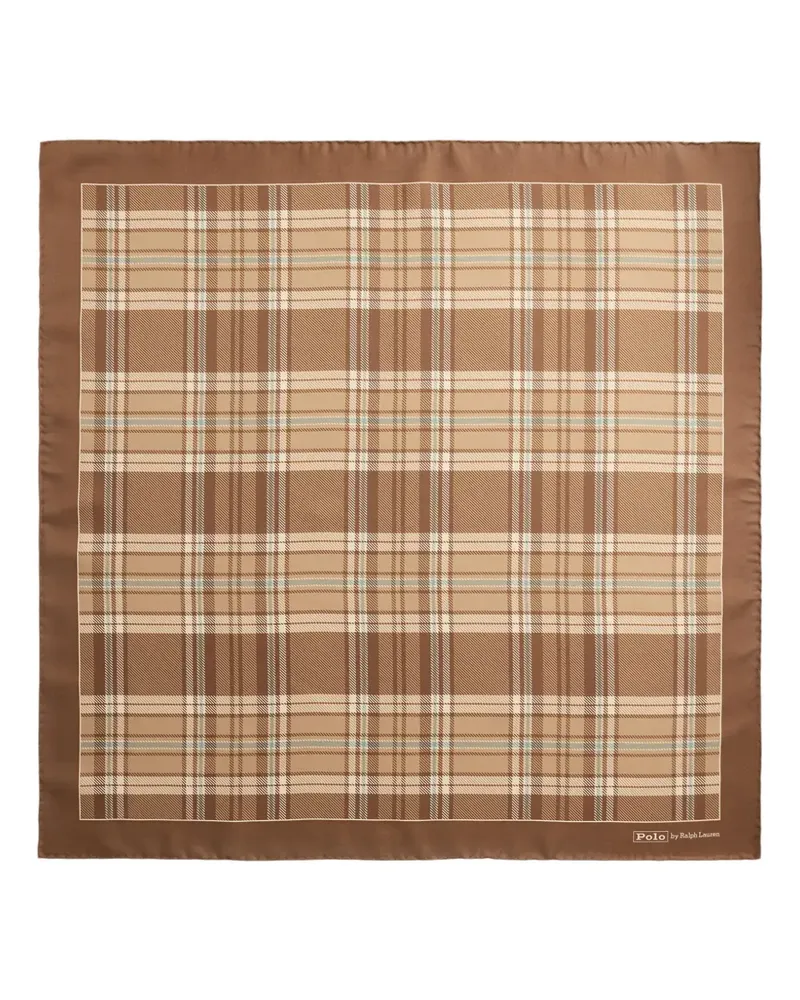 Ralph Lauren Karierter Schal - Braun Braun