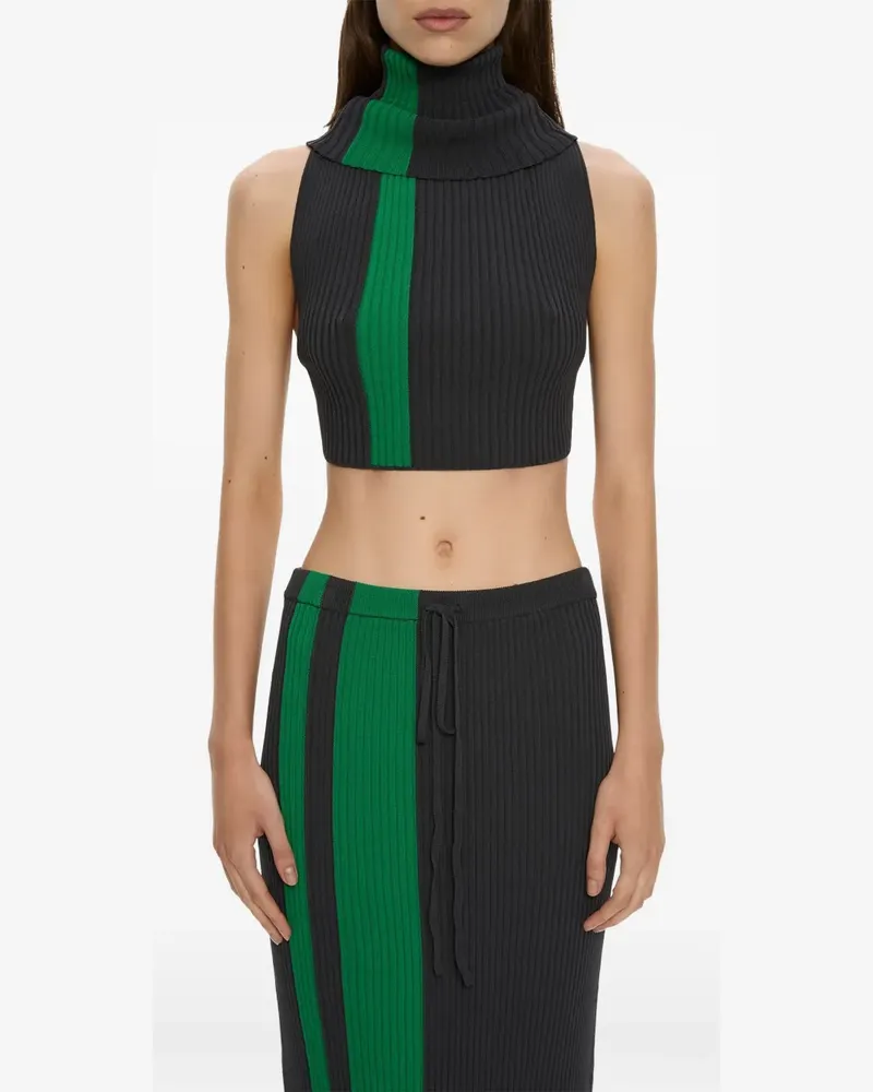 Christopher Esber Mach Stripe Tanktop - Schwarz Schwarz