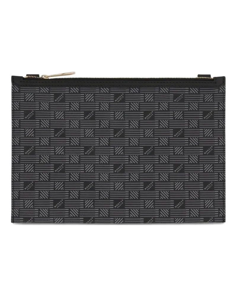 Moreau Paris Saint Multiple monogram-pattern clutch bag - Schwarz Schwarz