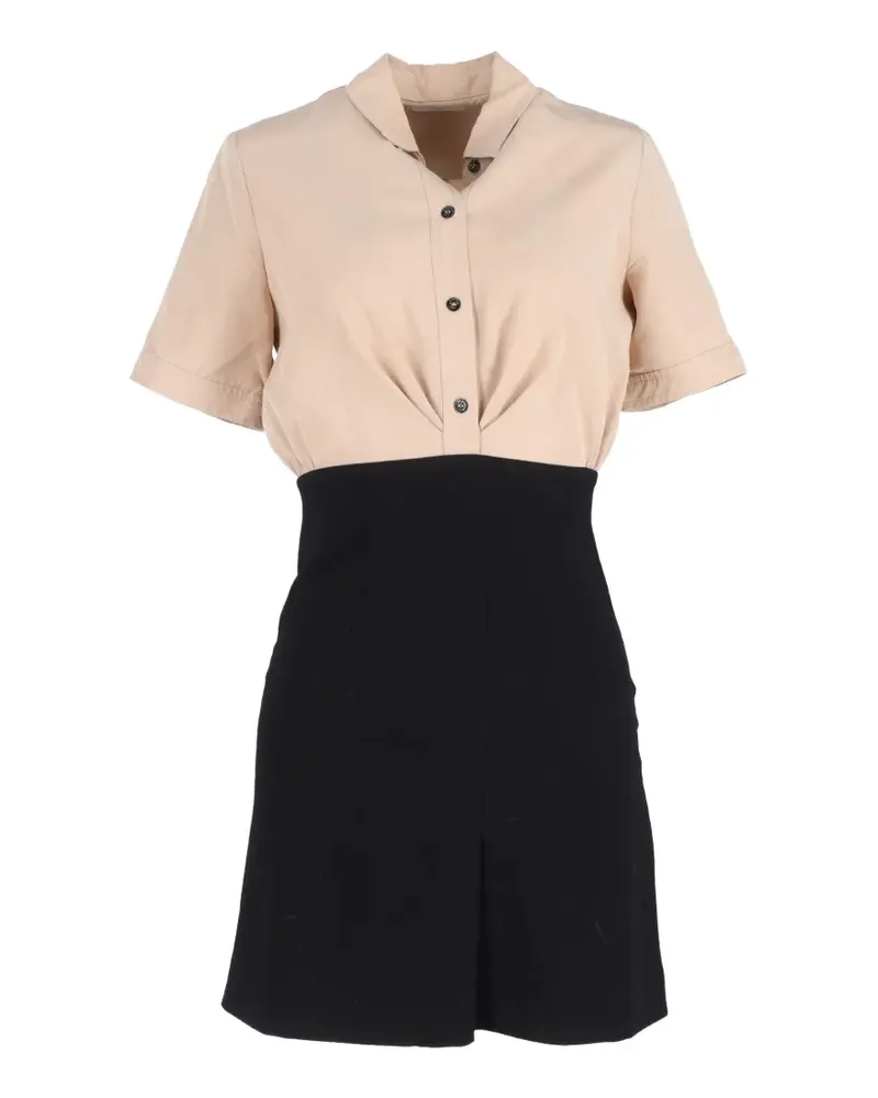 Sandro short-sleeve mini dress - Nude Nude