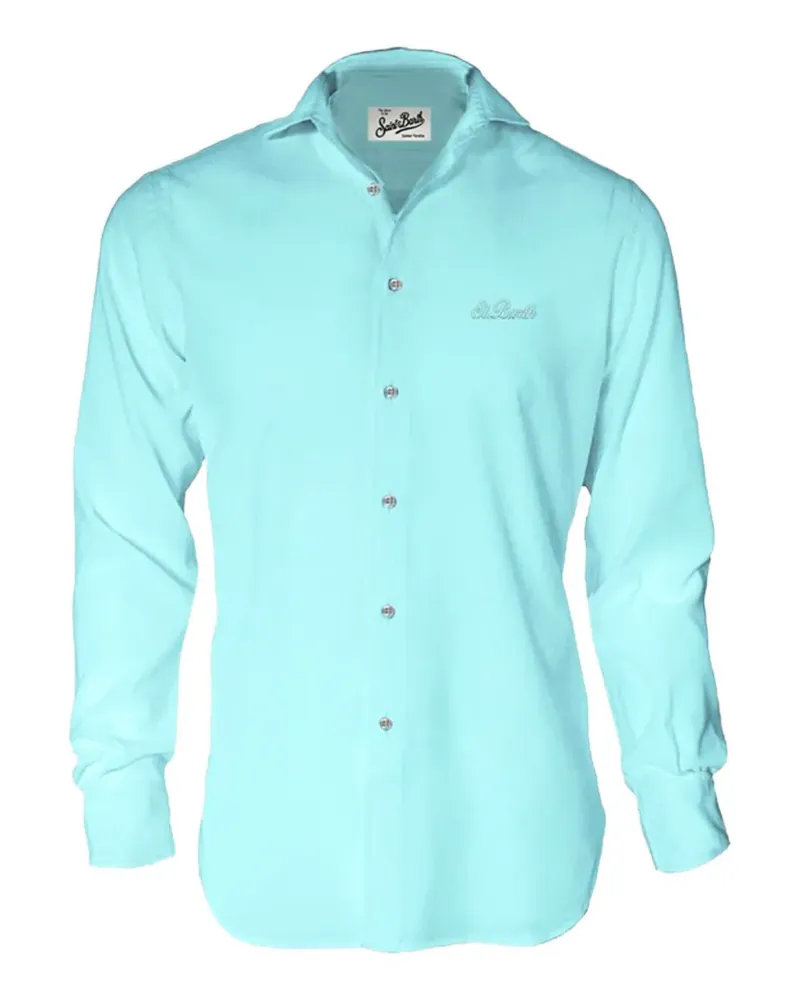 MC2 Saint Barth Hemd mit Logo - Blau Blau