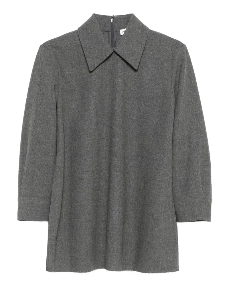 Jil Sander Oberteil mit Dreiviertelärmeln - Grau Grau