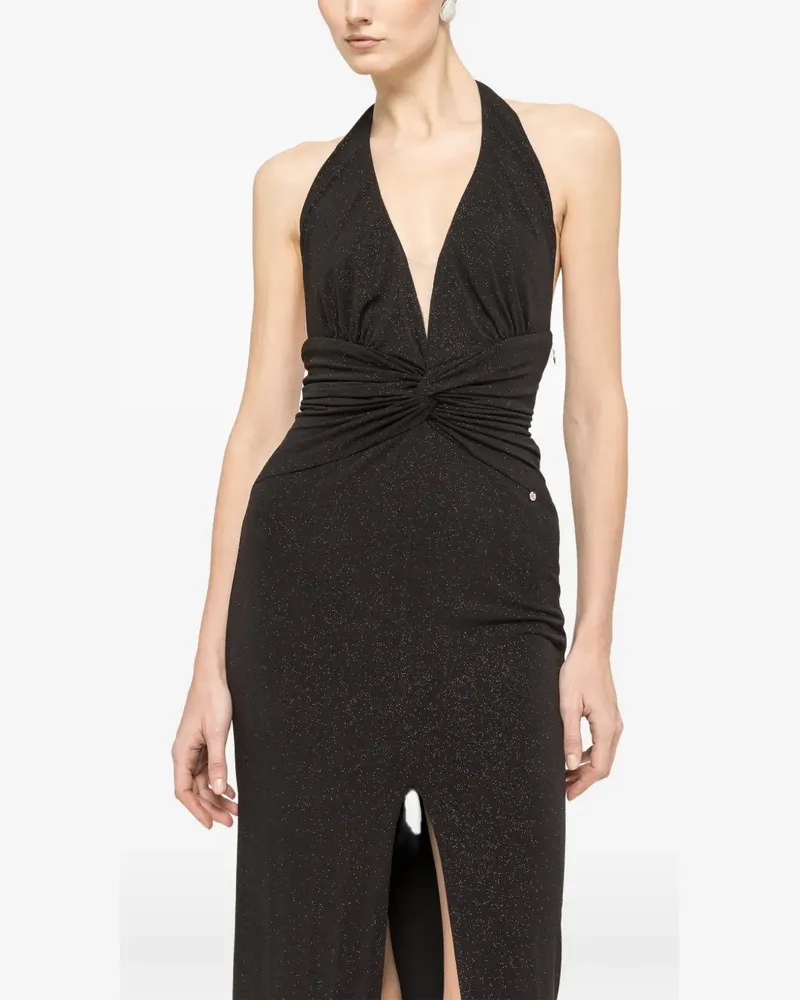 NISSA backless maxi dress - Schwarz Schwarz
