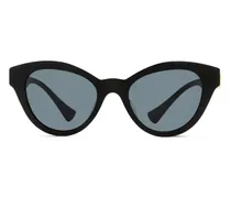 Sonnenbrille mit Cat-Eye-Gestell - Schwarz