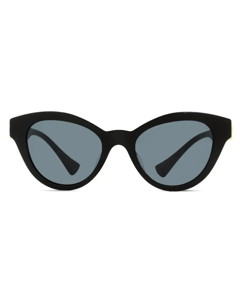 Versace Sonnenbrille mit Cat-Eye-Gestell - Schwarz Schwarz