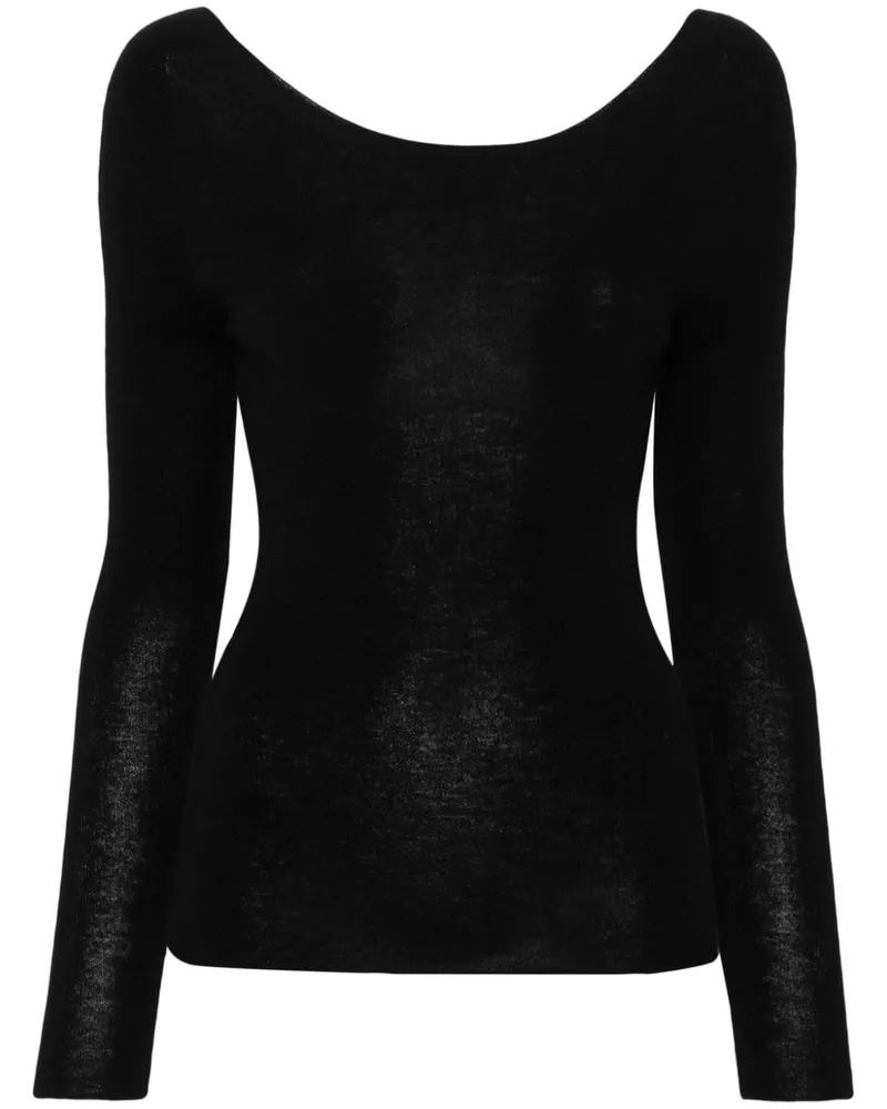 Eric Bompard Nahtloser Pullover - Schwarz Schwarz