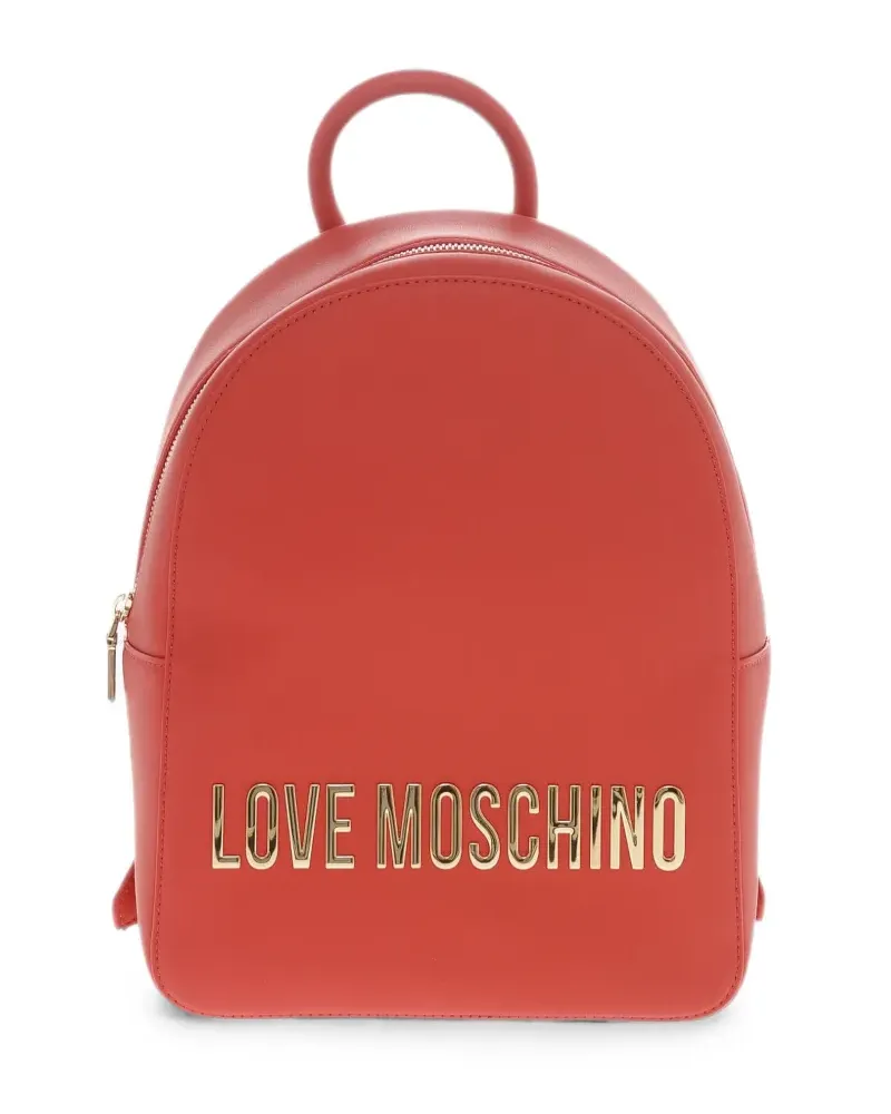 Moschino Love  logo-lettering backpack - Rot Rot