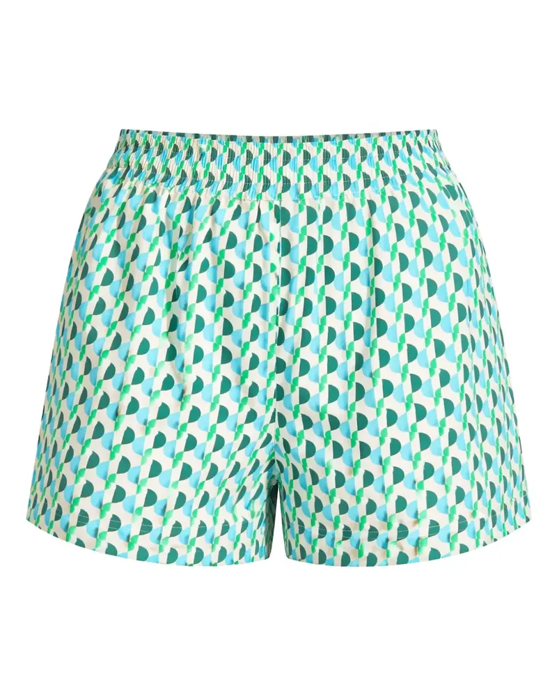 Seafolly Australia Sorrento Shorts mit Muster - Grün Grün