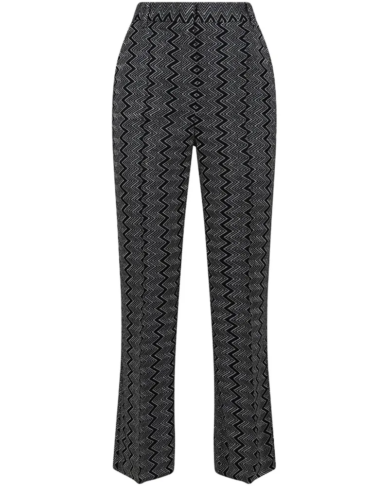Missoni Hose mit Zickzackmuster - Schwarz Schwarz
