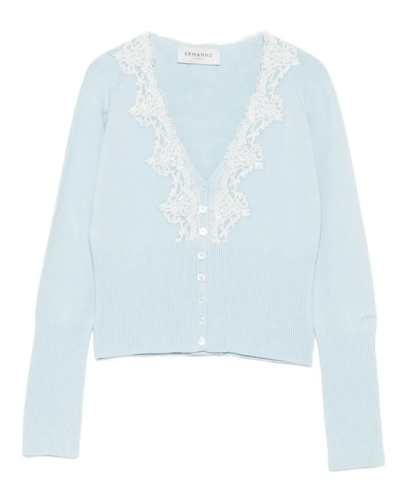 Ermanno Scervino Cardigan mit V-Ausschnitt - Blau Blau