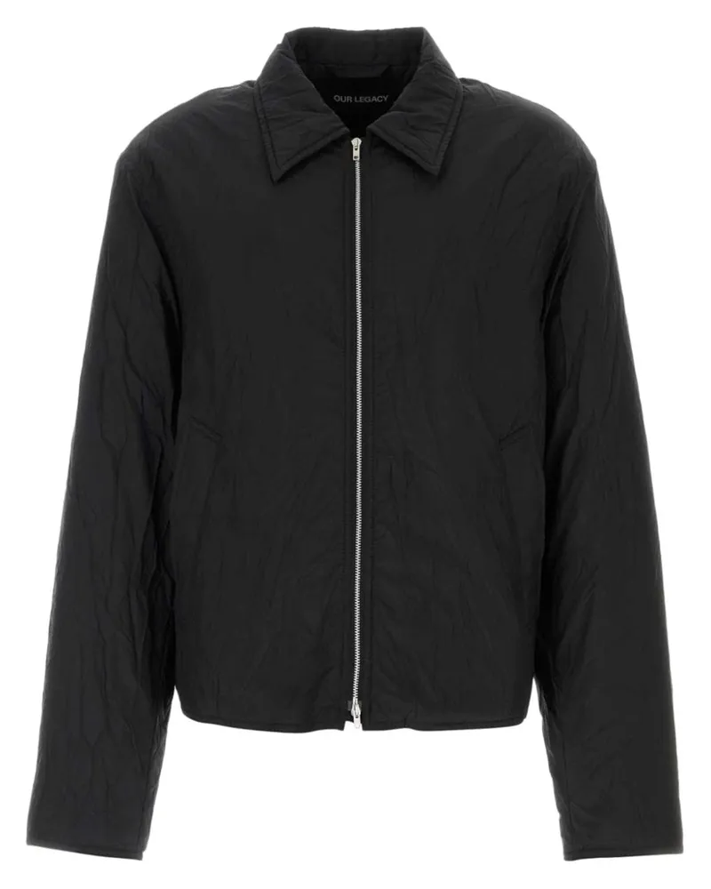Our Legacy Gefütterte Hemdjacke - Schwarz Schwarz