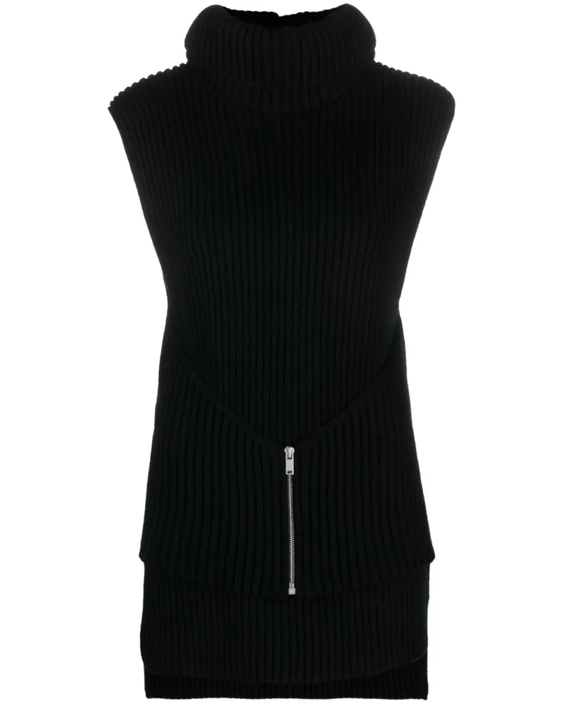 Jil Sander Klassischer Rollkragenpullover - Schwarz Schwarz
