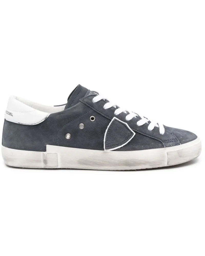 Philippe Model Paris Sneakers mit Logo-Patch - Blau Blau