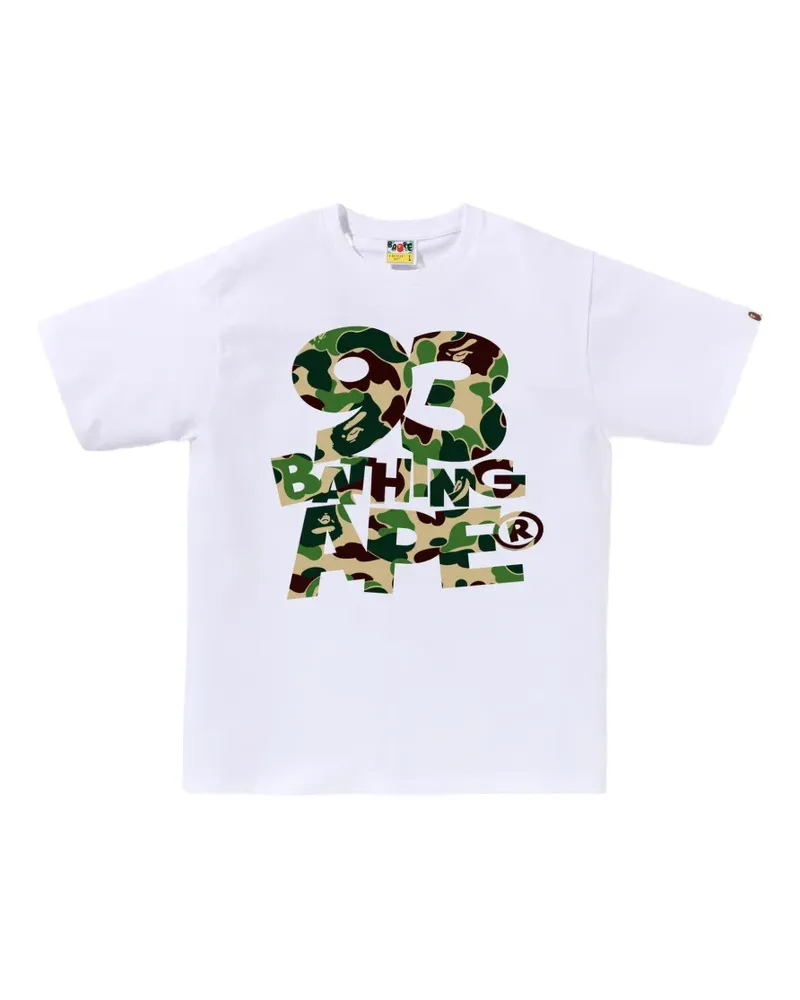 BAPE ABC Camo 93 logo-print T-shirt - Weiß Weiß