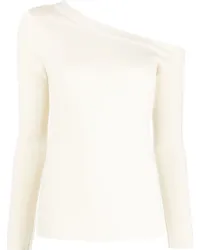 PAULA Asymmetrischer Kaschmirpullover Nude