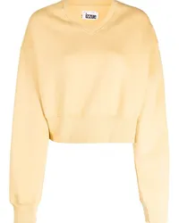 Izzue Sweatshirt mit Kristallen Gelb