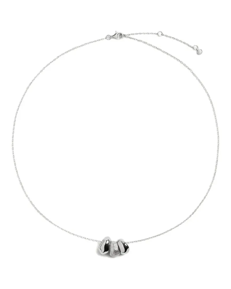 Monica Vinader Antica Halskette mit Perlen - Silber Silber