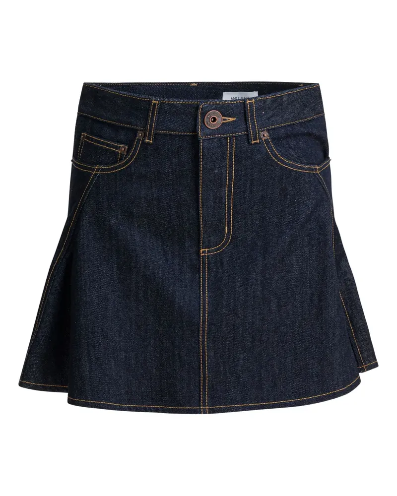 Alexander McQueen Ausgestellter Jeansrock - Blau Blau