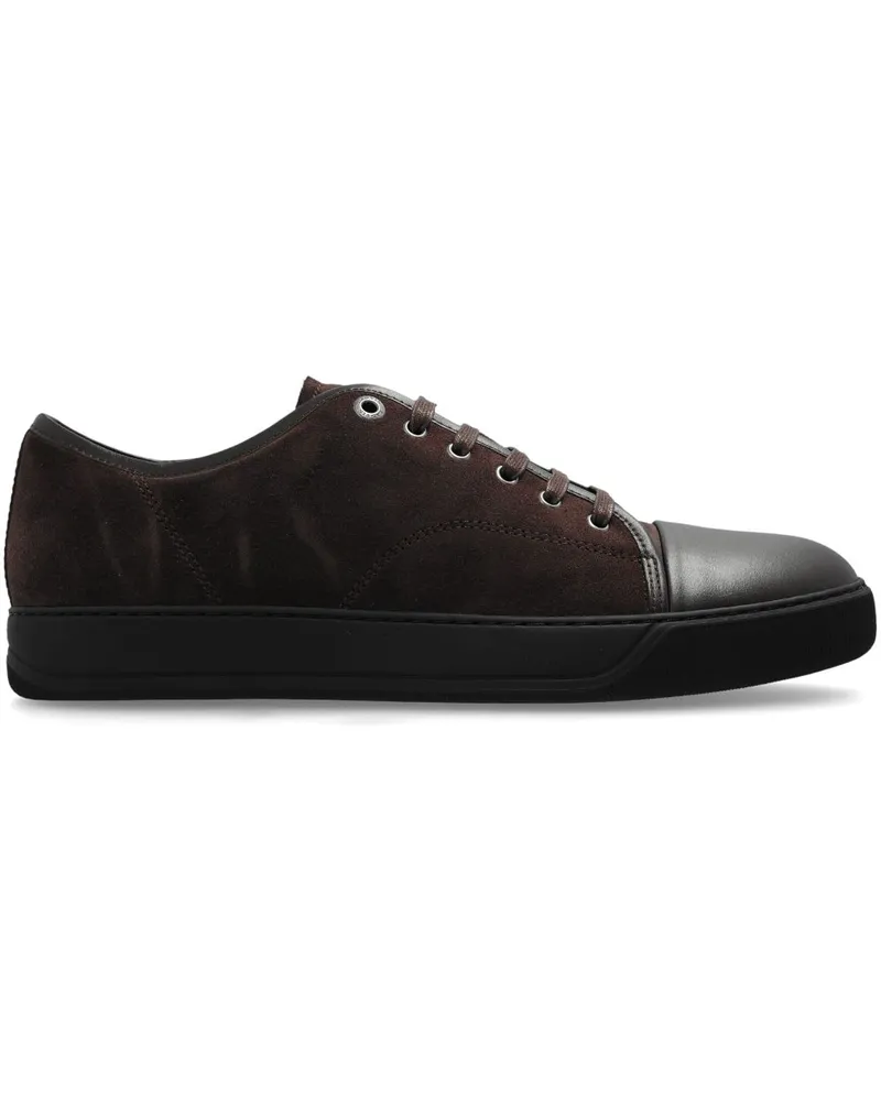Lanvin Sneakers mit Wildledereinsätzen - Braun Braun