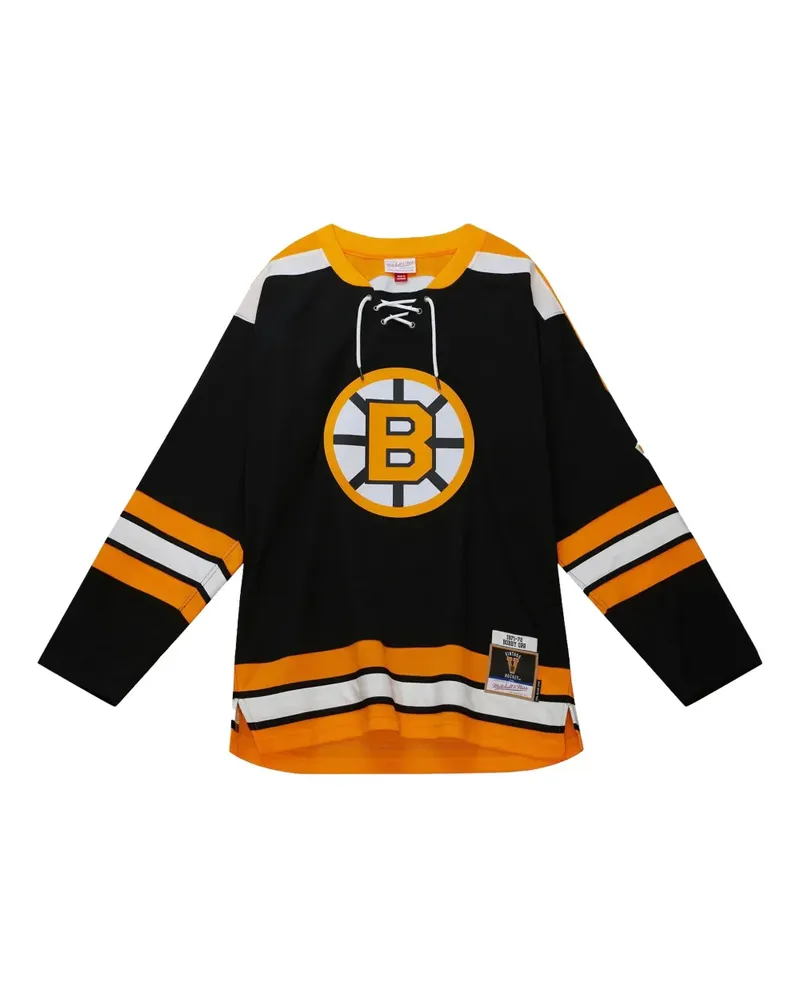 Mitchell & Ness x NHL Boston Bruins 1971 Bobby Orr T-Shirt - Schwarz Schwarz