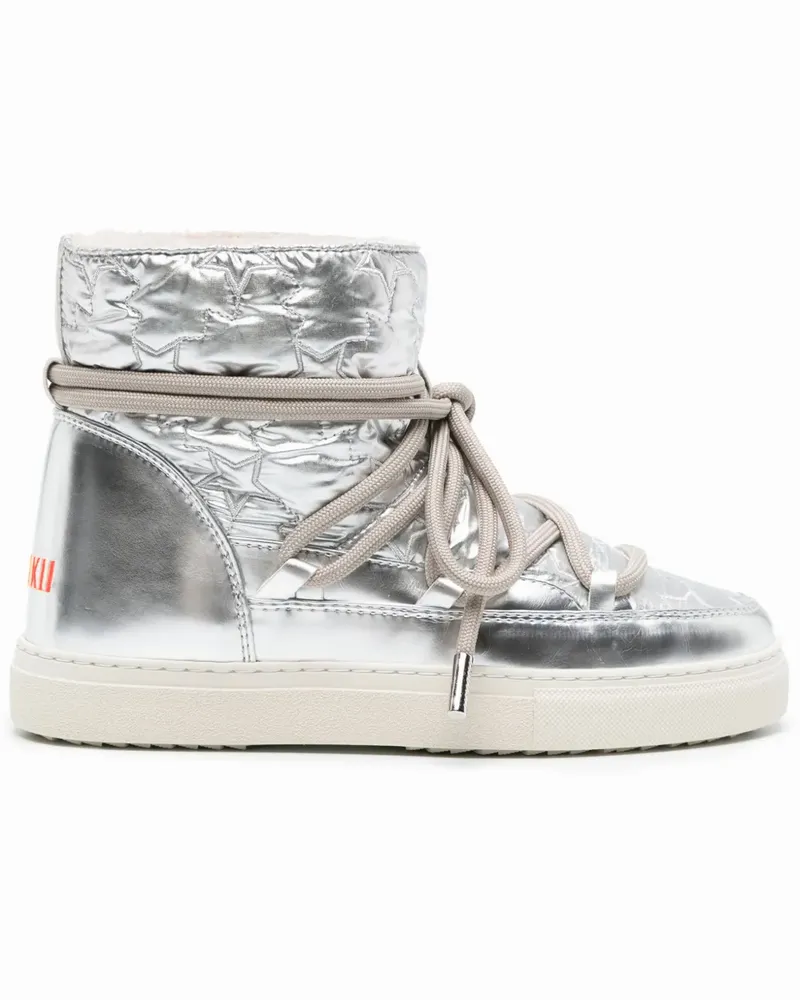 INUIKII Bomber Star Schneestiefel - SILVER RED Silver
