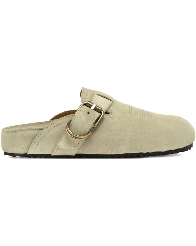Buttero buckle-strap mules - Nude Nude