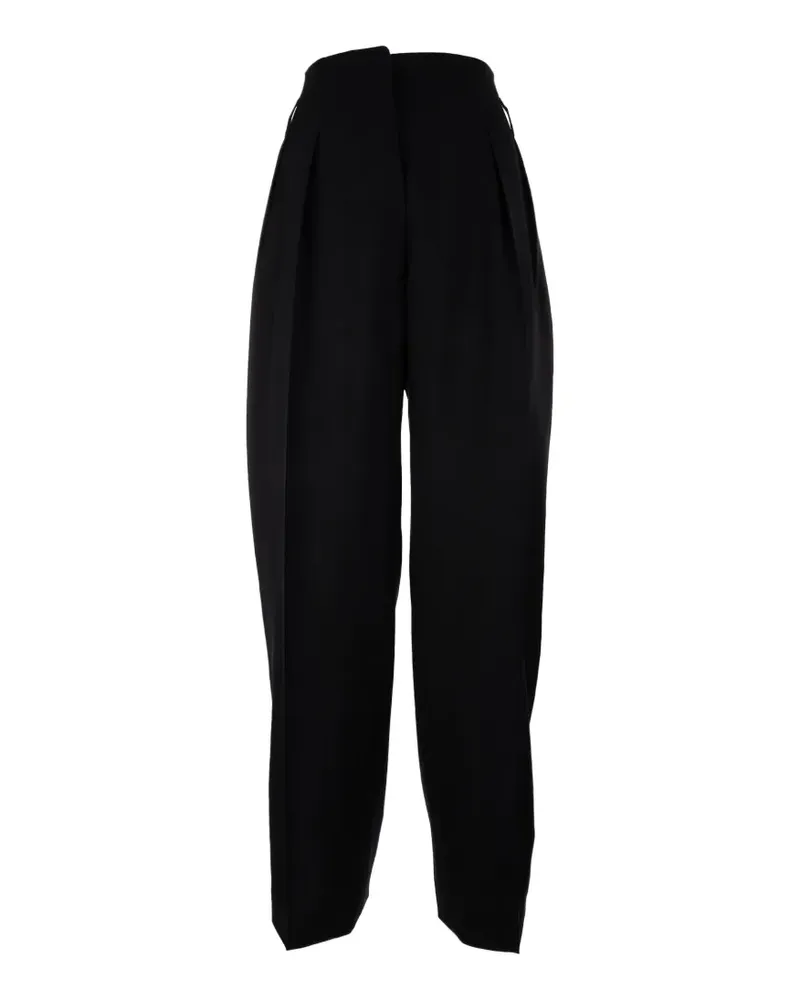 Prada Klassische Bundfaltenhose - Schwarz Schwarz