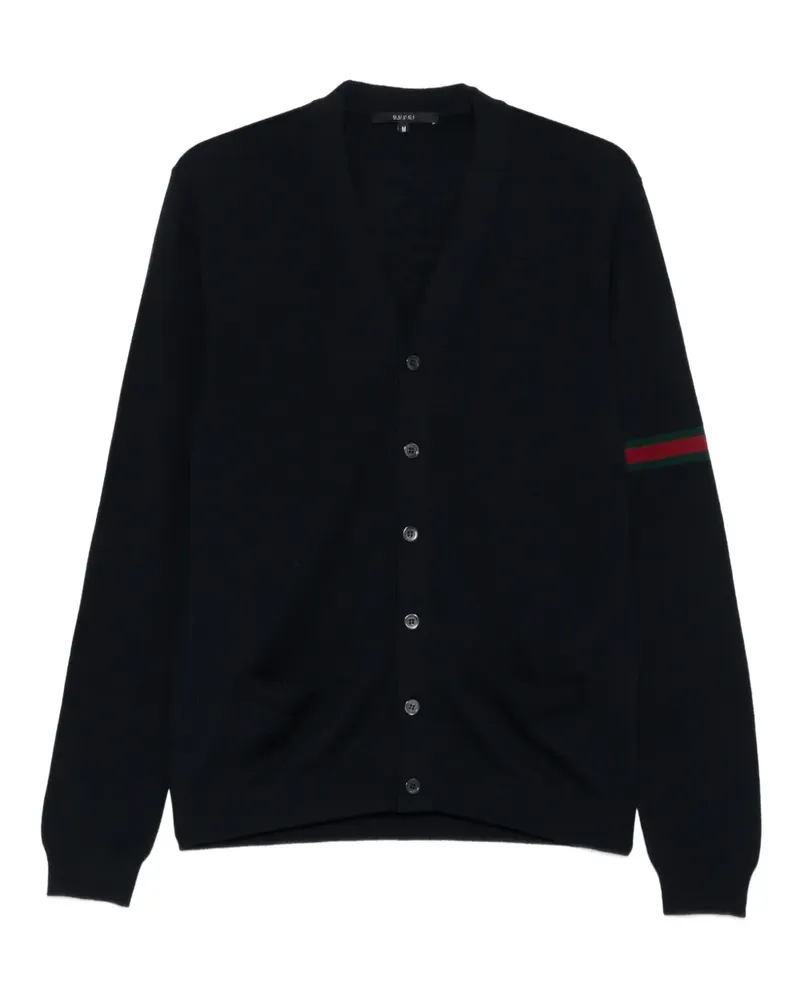 Gucci button-fastening cardigan - Blau Blau