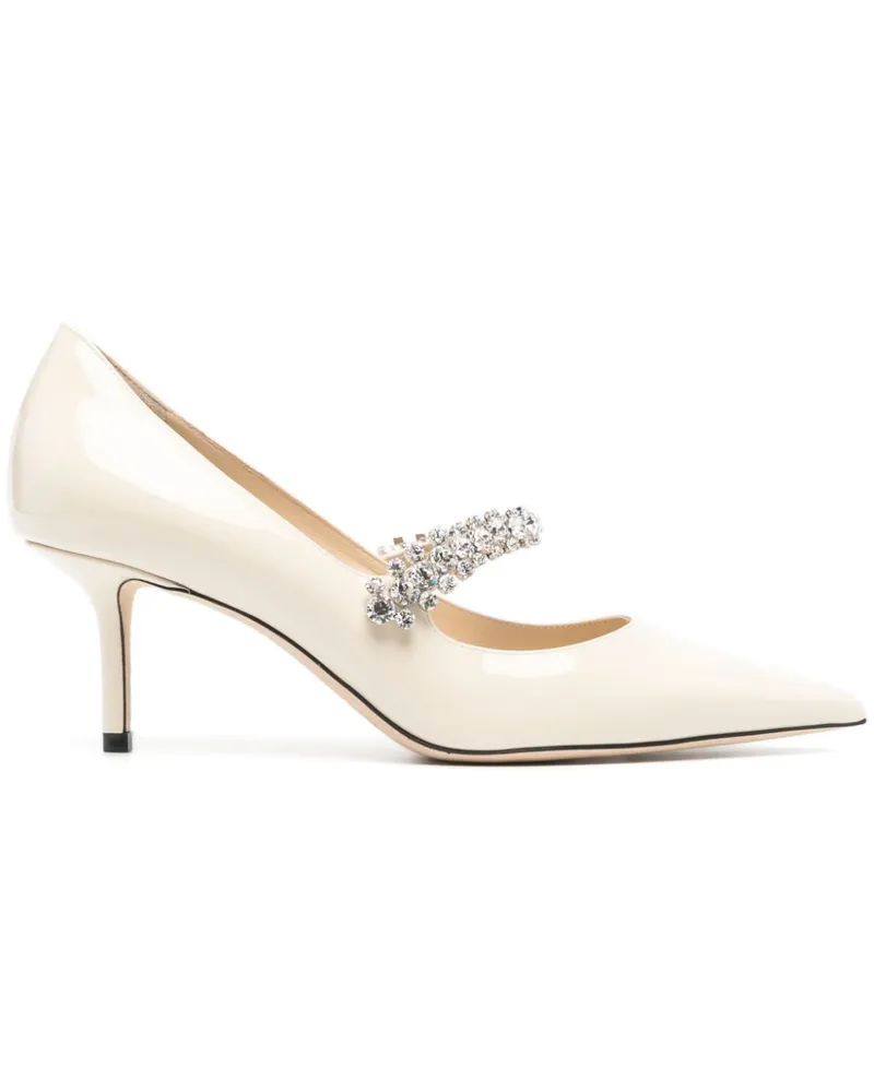 Jimmy Choo Bing Pumps aus Lackleder 65mm - Nude Nude