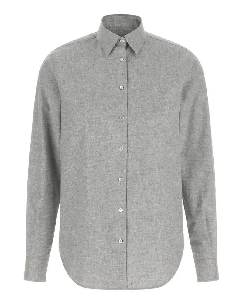 XACUS button-down long-sleeve shirt - Grau Grau