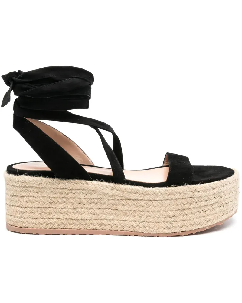 Gianvito Rossi Espadrilles aus Wildleder - Schwarz Schwarz