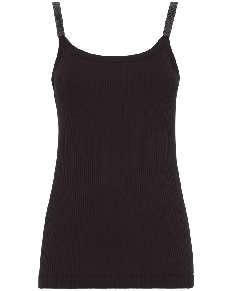 Brunello Cucinelli Klassisches Top - Schwarz Schwarz