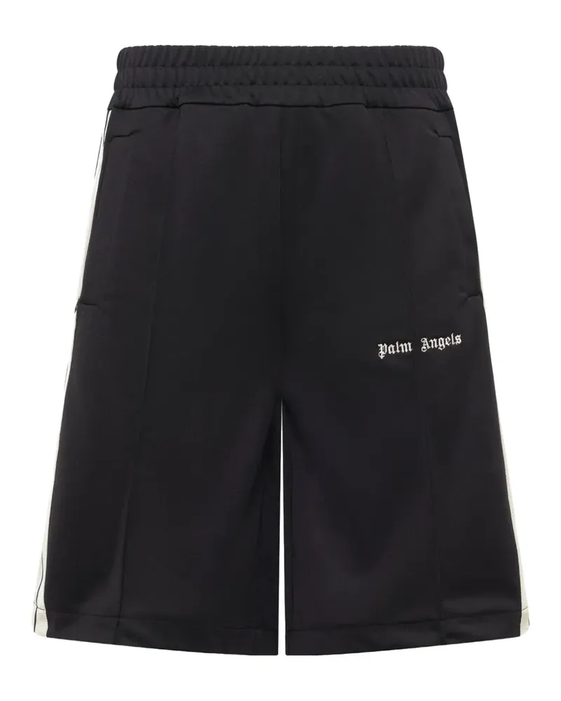 Palm Angels Classic Logo Joggingshorts in Schwarz/Naturweiß Schwarz