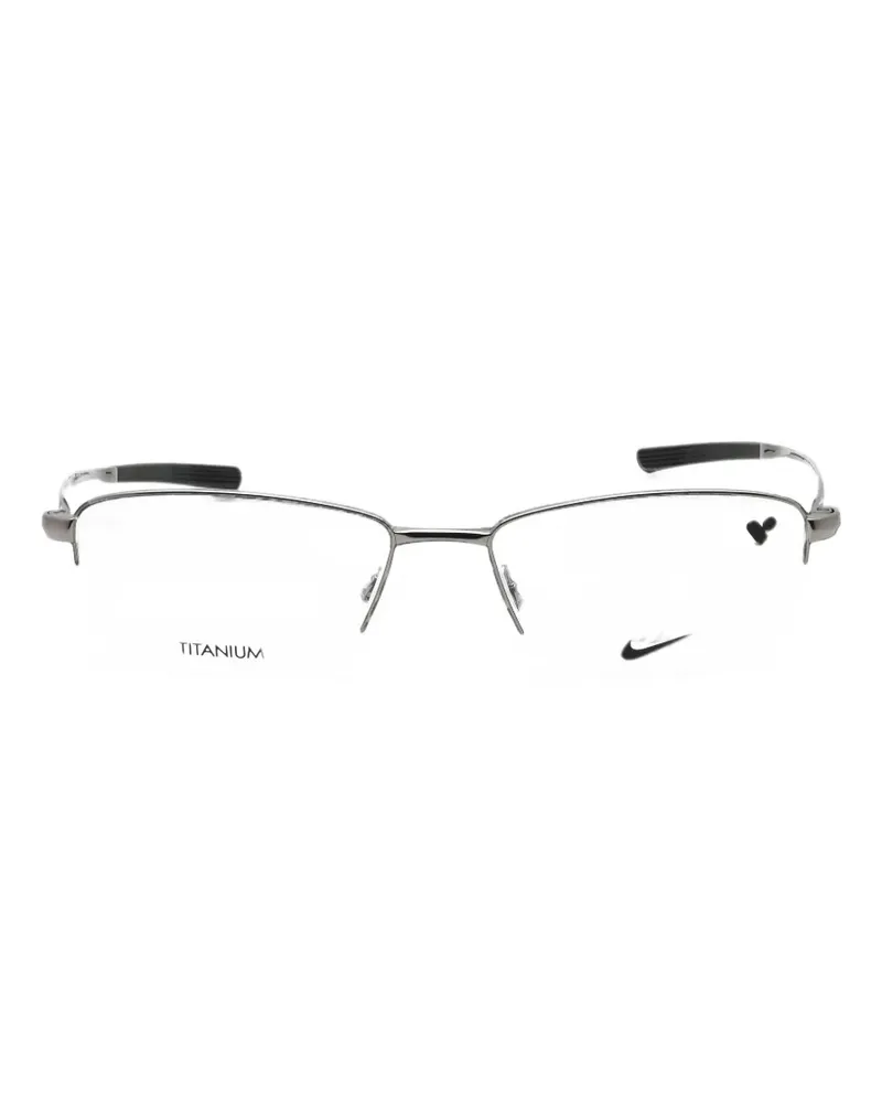 Nike rectangle-frame glasses - Metallic Metallic